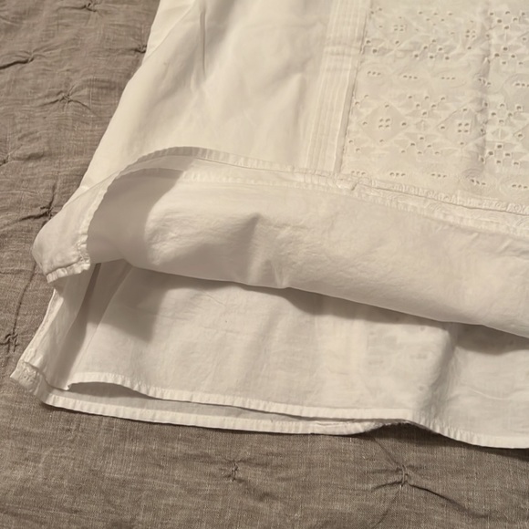 Beautiful White lined blouse _ Talbots - Picture 3 of 6